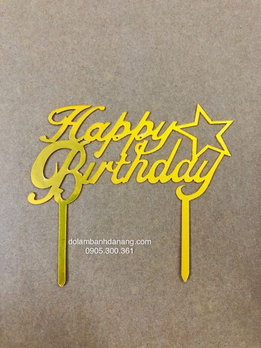 Chữ Happy Birthday nhựa lớn