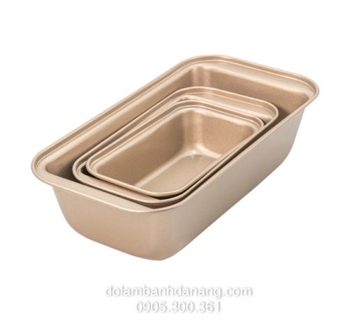 Khuôn loaf chống dính màu vàng size 22cm