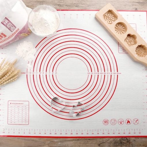Tấm lót nhồi bột viền trắng viền đỏ 40x50cm