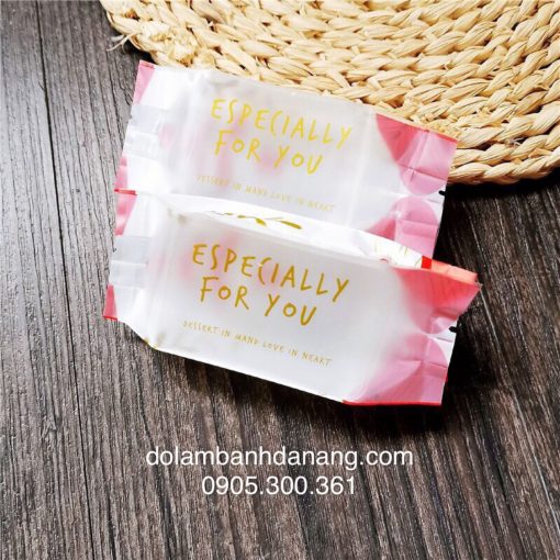 Túi bánh dứa lá đỏ / xanh (50 cái)