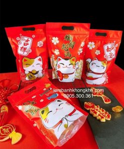 Túi zip mèo tài lộc (10 túi) BOX-4788-4790-10C