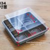 Hộp nhựa 4 bánh đế đen W134 (50 cái) BOX-7840-8601-50C