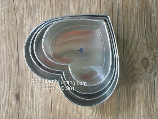 Khuôn gato tim rời 18cm (gia công) KK-8242-9206-1C