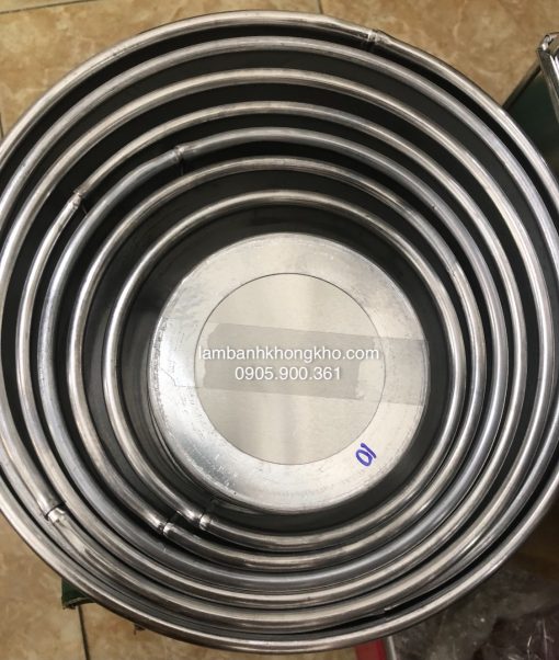 Khuôn gato tròn đế rời 24 (gia công) KGC-4671-4672-1C