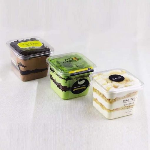 Ly mousse vuông B10 (nắp bằng) DC-7702-8365-1C Ly mousse vuông B10 (nắp bằng) DC-7702-8365-1C