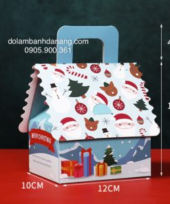 Hộp giấy Noel ngôi nhà BOX-9558-10C