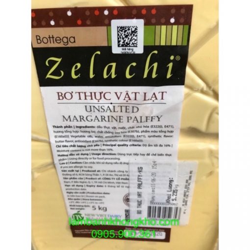 Bơ thực vật zelachi (1kg) KBS-8060-8938-1KG