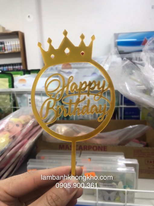 Chữ Happy Birthday nhựa (1 cái) SN-9800-1C