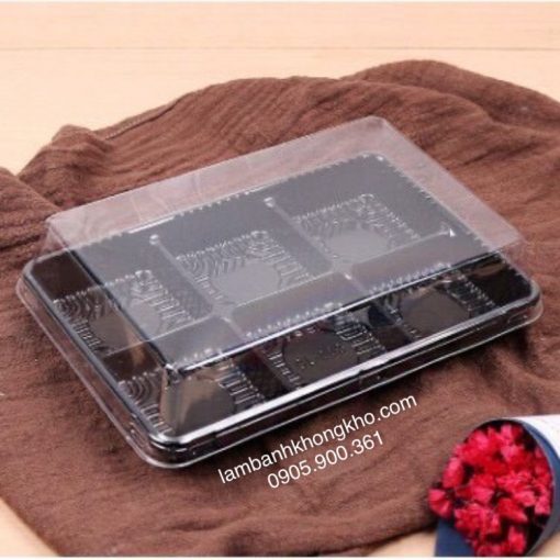Hộp nhựa 6 bánh đế đen lớn (HT530) BOX-9468-100C