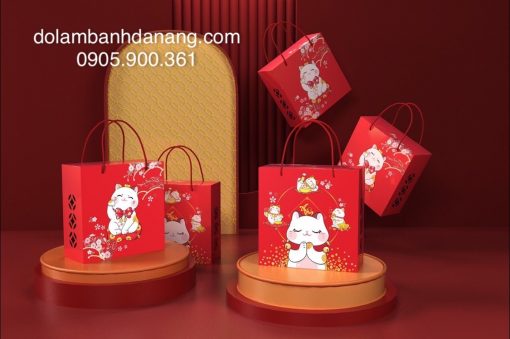 Hộp Tết mèo may mắn nhỏ TET-9575-1C