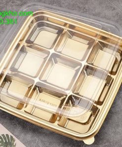 Hộp nhựa 9 ô vàng (1 cái) TET-10551-1C