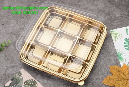 Hộp nhựa 9 ô vàng (1 cái) TET-10551-1C