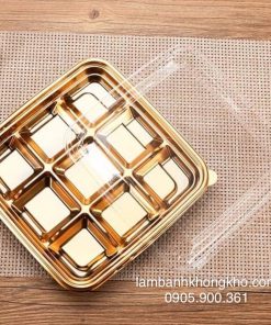 Hộp nhựa 9 ô vàng (10 cái) TET-10552-10C
