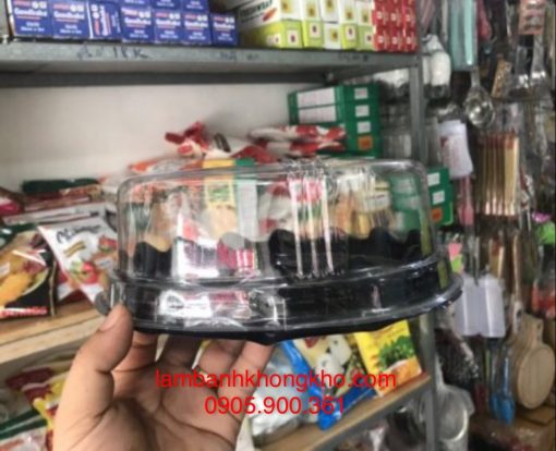 Hộp tròn đế đen 47 (100 cái) BOX-7570-8136-100C
