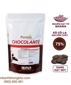 Socola đen dạng hạt 75% (1kg) SMH-2591-9259-1KG