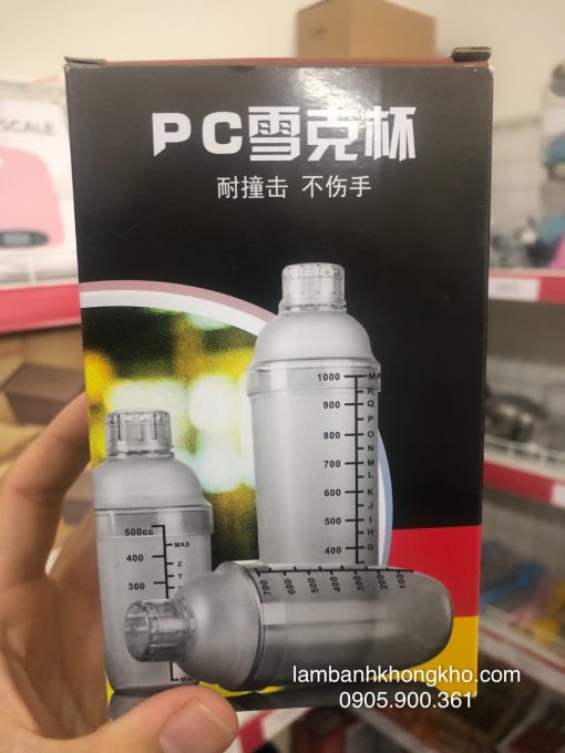 binh lac 350ml nhua trong pc111031c Bình lắc 350ml nhựa trong PC-11103-1C
