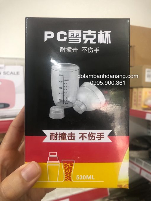 binh lac 530ml nhua trong pc111021c Bình lắc 530ml nhựa trong PC-11102-1C