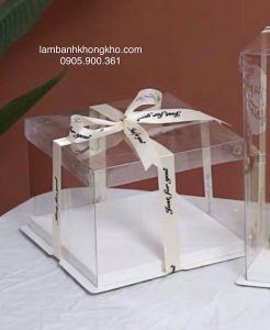 Hộp bánh kem trong 26cm cao 18cm (3 chi tiết) SN-11121-1BO