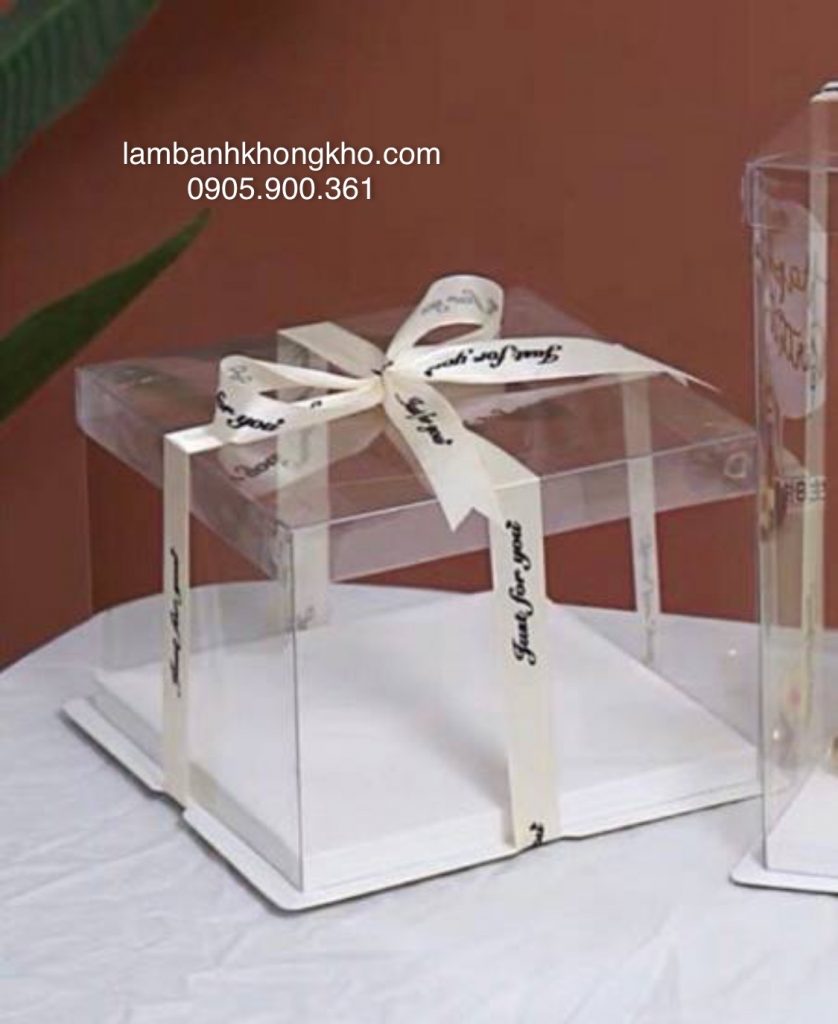 Hộp bánh kem trong 26cm cao 18cm (3 chi tiết) SN-11121-1BO