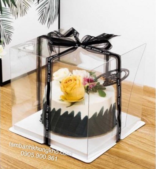 Hộp bánh kem trong 26cm cao 27cm (2 chi tiết) SN-11122-1BO
