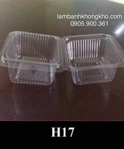 Hộp nhựa vuông H17 (10cm) - 1 cái BOX-10992-1C