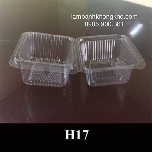 hop nhua vuong h17 10cm 1 cai box109921c Hộp nhựa vuông H17 (10cm) - 1 cái BOX-10992-1C