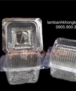 Hộp nhựa vuông H17 (10cm) - 100 cái BOX-2394-3273-100C