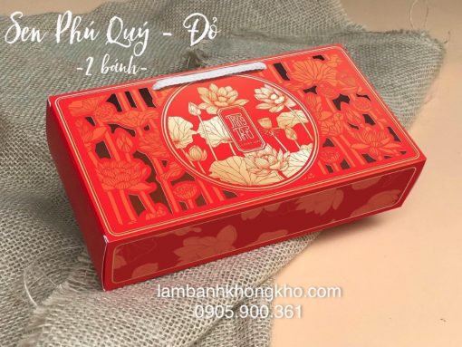 Hộp trung thu 2 bánh sen phú quý TT-9447-1H
