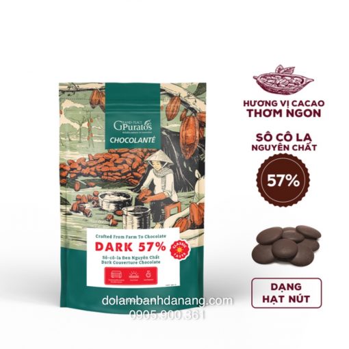 Socola đen dạng hạt 57% SMH-9580-1KG