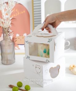 Hộp bánh sinh nhật 16 x 16cm cao 12cm SN-11163-1C