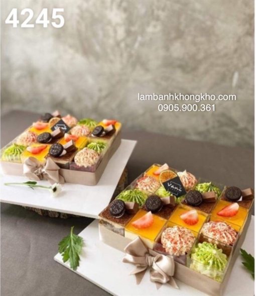Hộp mica vuông mini 4245 (10 cái)