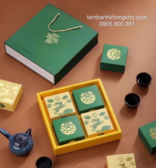 Hộp trung thu 4 bánh Khu Vườn