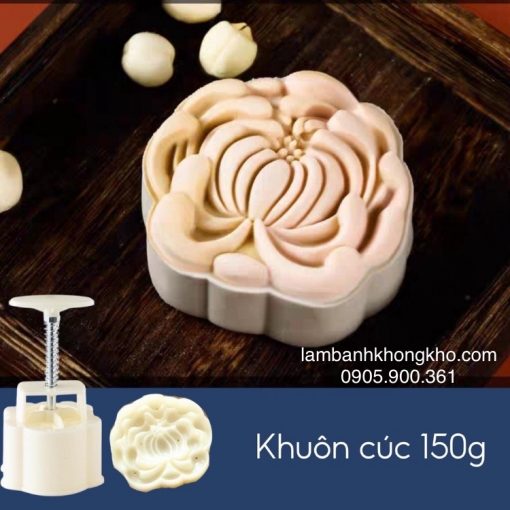 Khuôn trung thu 150g hoa cúc