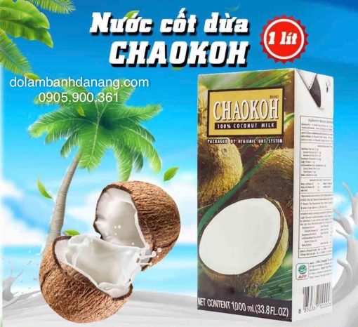 Nước cốt dừa CHAOKOH hộp 1L