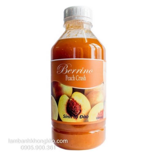 Sinh tố đào Berrino chai 1L