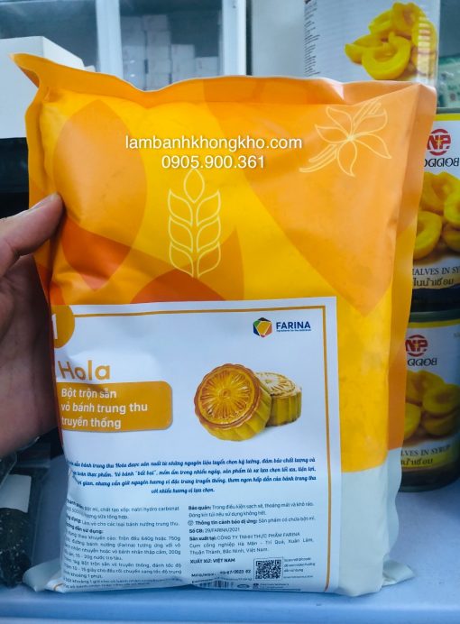 Bột trộn sẵn vỏ bánh trung thu nướng Hola (1kg)