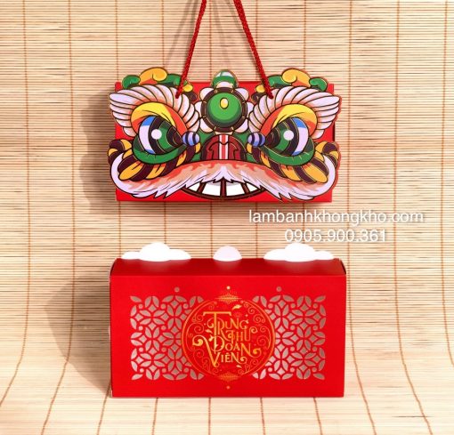 Hộp trung thu 2 bánh Lân Đường (1 cái)
