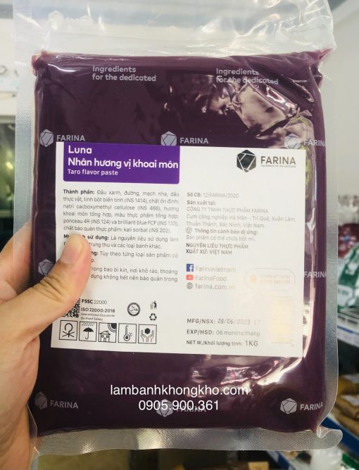 Nhân khoai môn Luna Farina 1kg