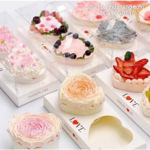 Hộp mica 2 trái tim (1 cái)