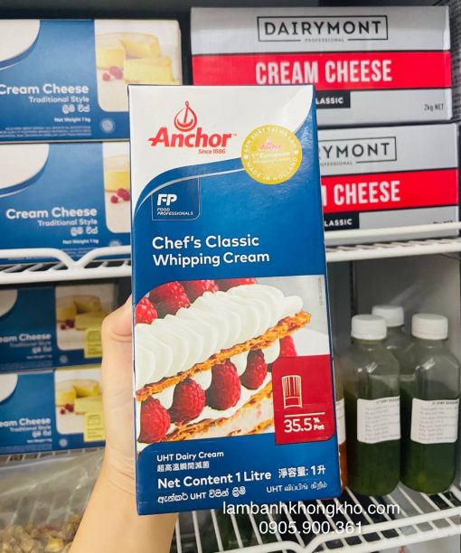 Whipping cream Chef’s classic Anchor 1L