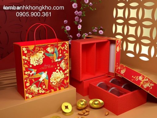 Hộp Tết Hoa xuân 4H (1 bộ)