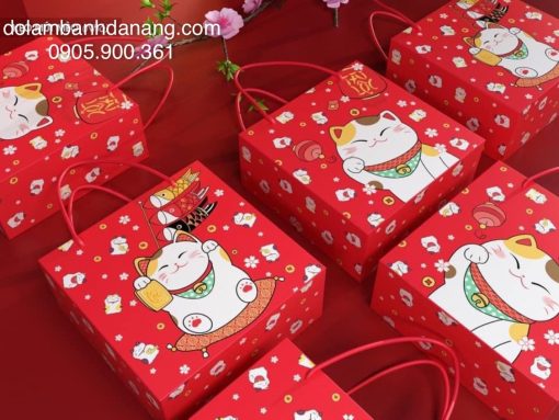 Hộp Tết mèo đỏ 1H (10 cái)