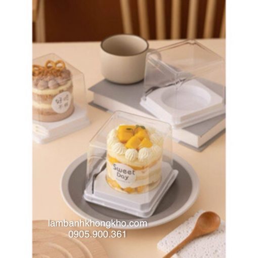 Hộp bánh kèm nĩa XY902 (1 bộ)