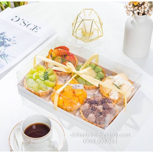 Hộp giấy 6 ngăn nắp trong (10 cái)