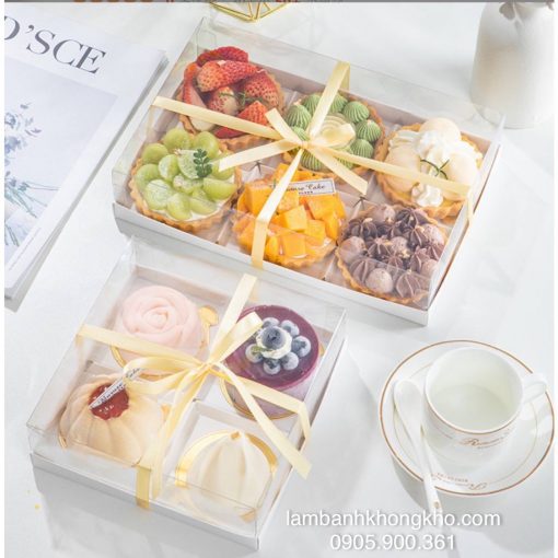 Hộp giấy 6 ngăn nắp trong