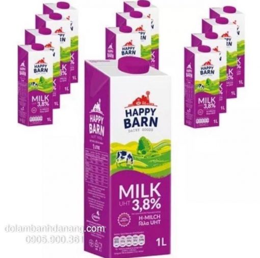 Sữa tươi Happy Barn 1L 3.8% (1 hộp)