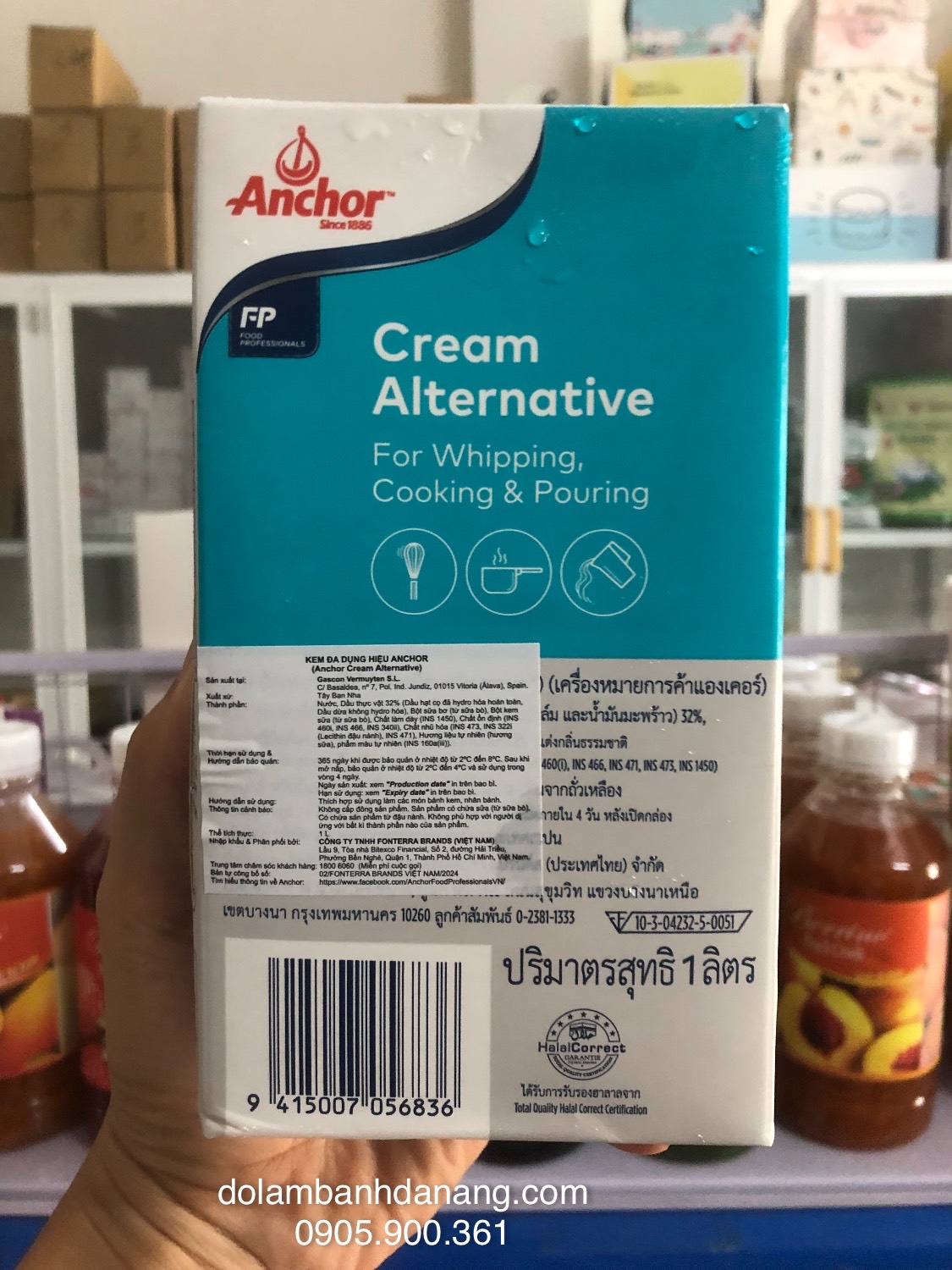 Kem đa dụng Cream Alternative Anchor 1L - Làm Bánh Không Khó