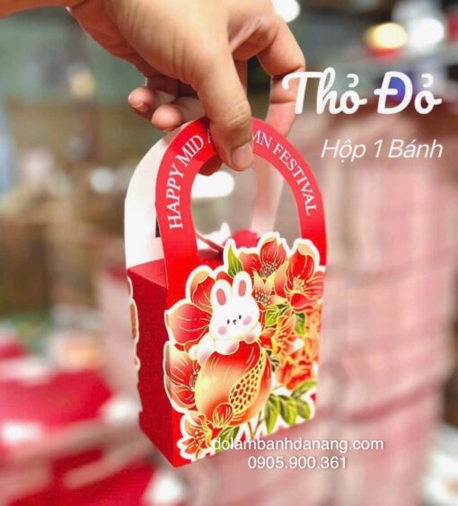 Hộp trung thu 1 bánh Thỏ đỏ