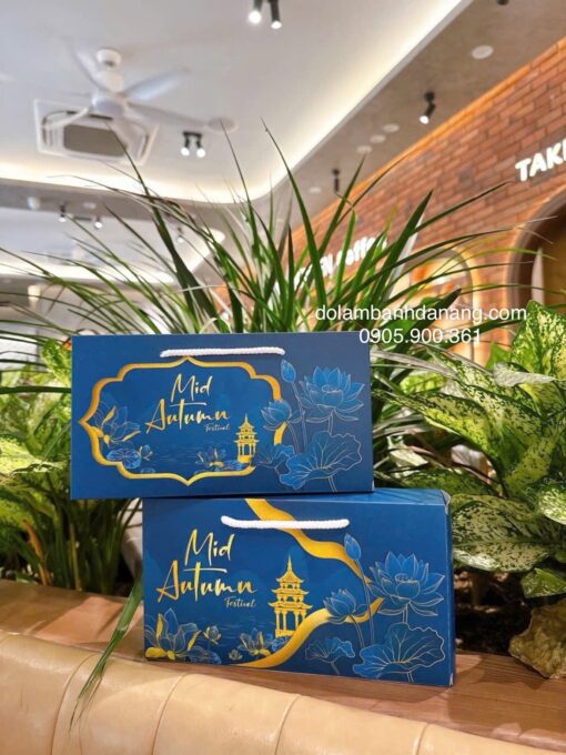 Hộp trung thu 2 bánh Sen xanh
