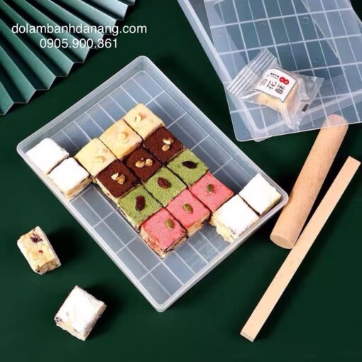 Khuôn kẹo nougat nhựa 3 chi tiết (60 viên)